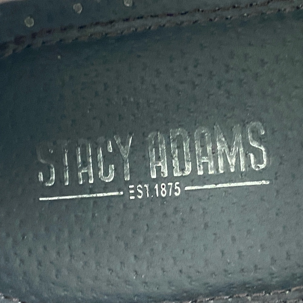 Stacy Adams Mens Memory Foam Dark Brown Leather Loafer slip on Horse bit 14M - Picture 10 of 13